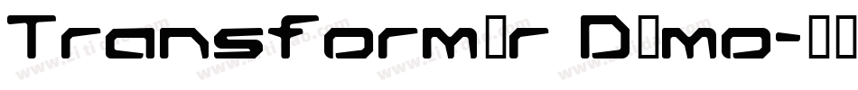 Transformer Demo字体转换